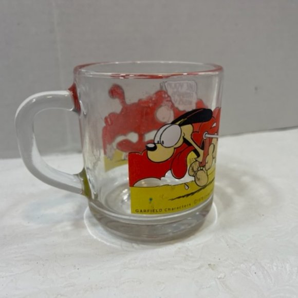 Garfield Use Your Friends Wisely Glass Coffee Tea Mug McDonalds 1978 Jim Davis - Picture 9 of 12